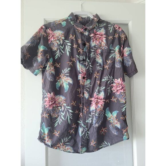 PacSun Mens Tropical Hawaiian Button Down Shirt Size Medium - Picture 1 of 6
